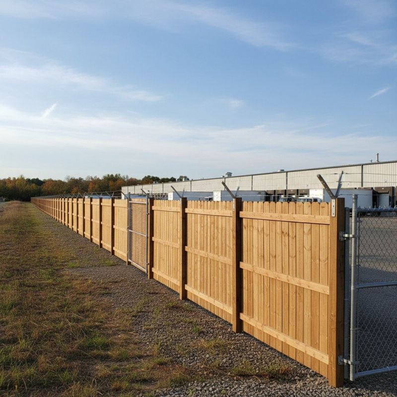 Business Fence Installation detail