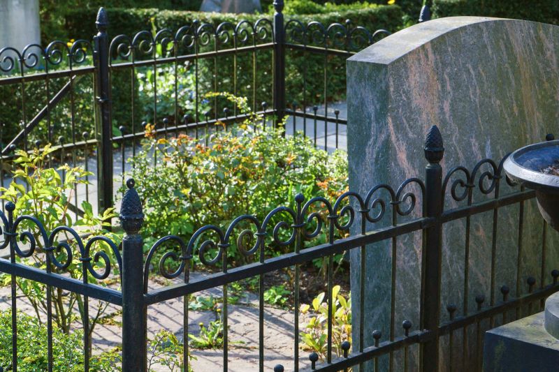 Cemetery Fence Installation detail