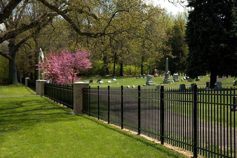 Cemetery Fence Installation detail