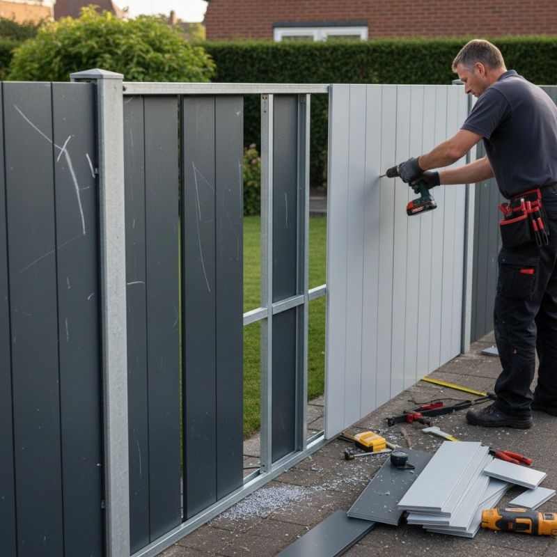 Cyclone Fence Repair detail
